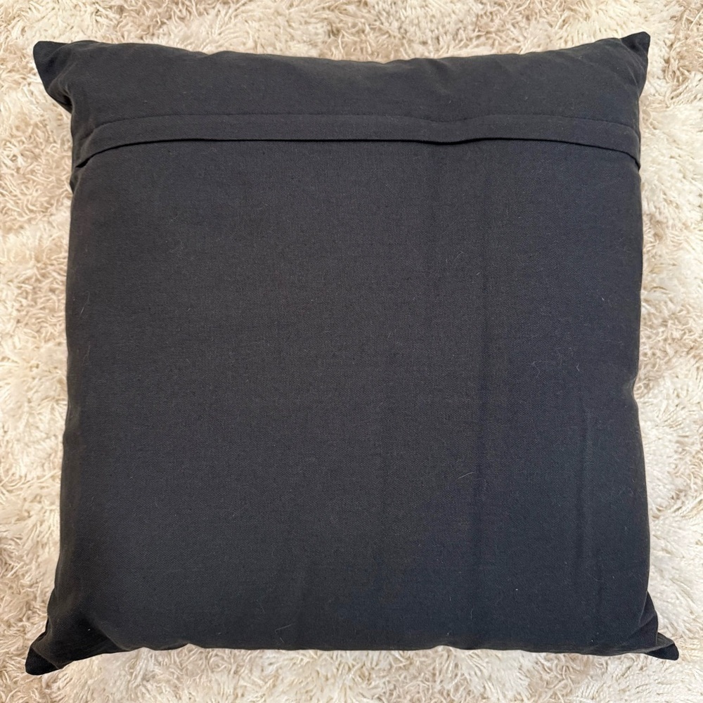 Halloween Decor Black & Orange Pumpkin Throw Pillow - Picture 2 of 4